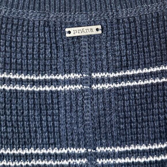 NEW with tags Prana Blue and White Milani Henley Sweater Dress Medium, MSRP $109 - Picture 5 of 11